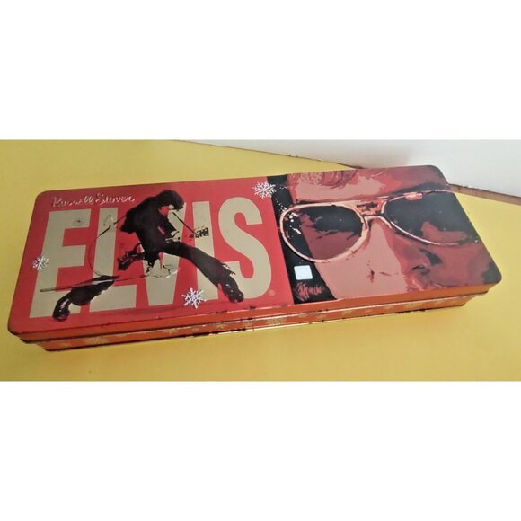 Russell Stover Elvis Presley Collectible  Christmas candy tin. 1997 - Picture 1 of 7